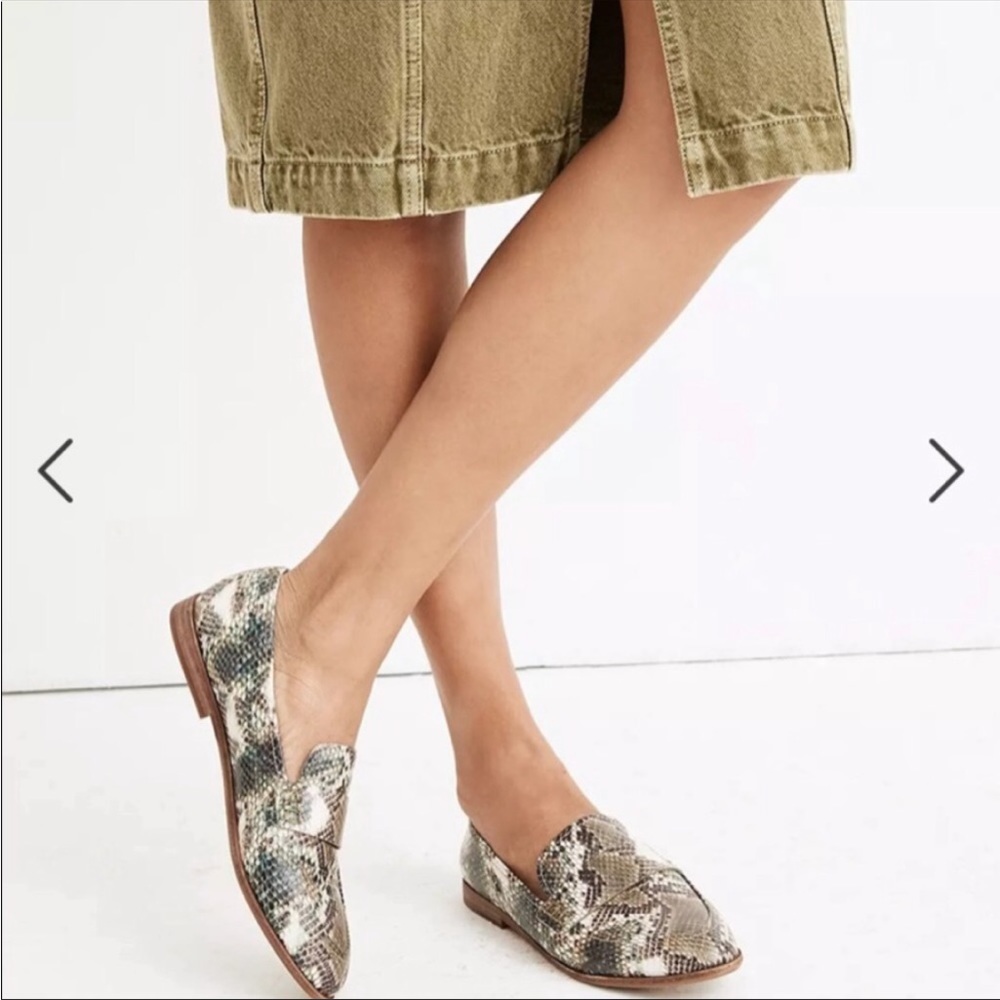 Madewell Alex Loafer in Snake Print